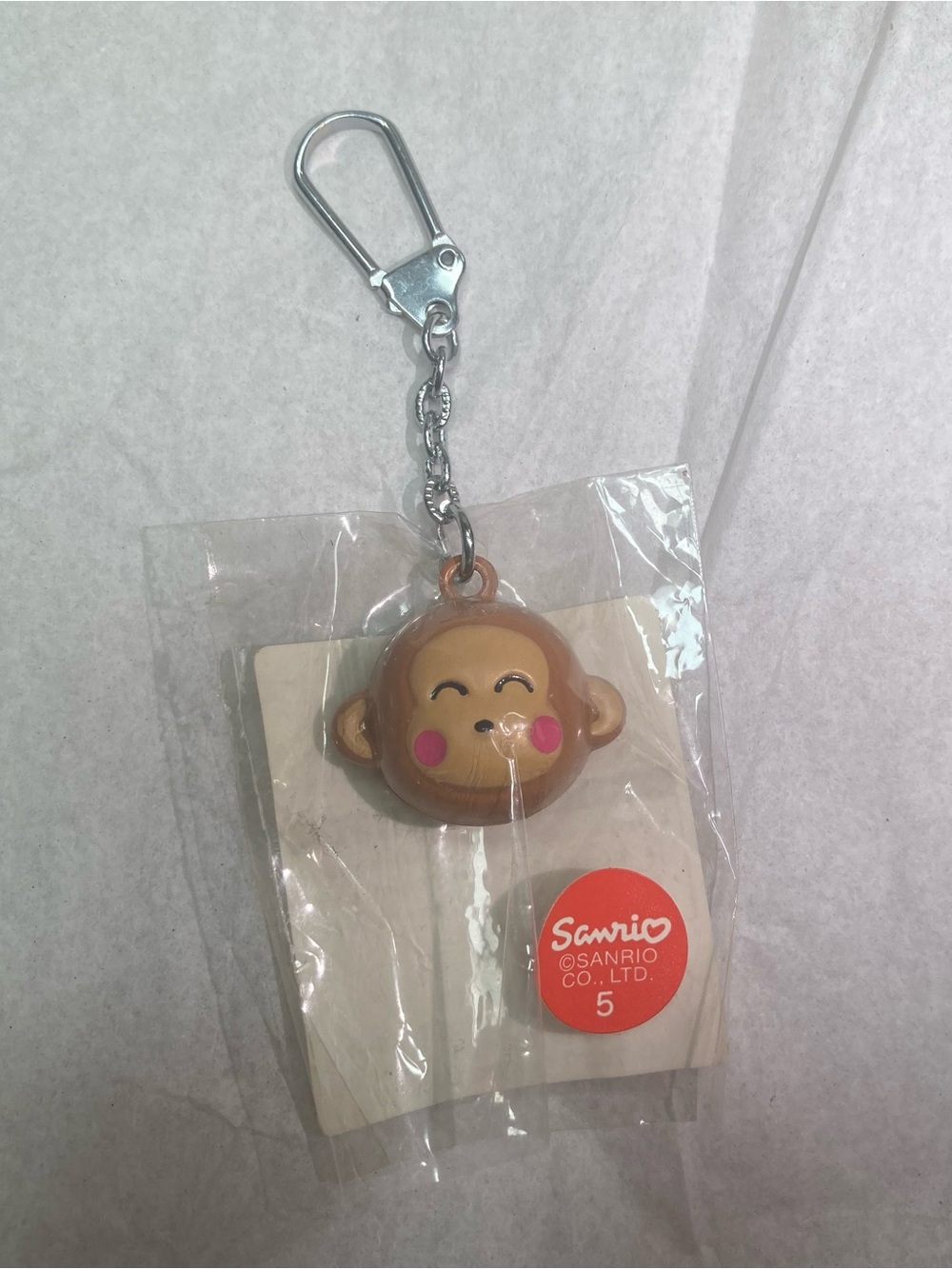 Vintage 1990 Sanrio monkichi keychain